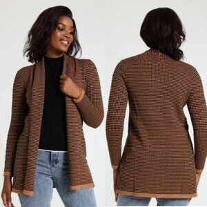 NWT New Love For Humanity Knit Open Front Cardigan Size L